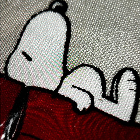 New Peanuts Charlie Brown Snoopy Xmas Queen Bedroom Sheets Doghouse Lights Gray - Picture 5 of 10